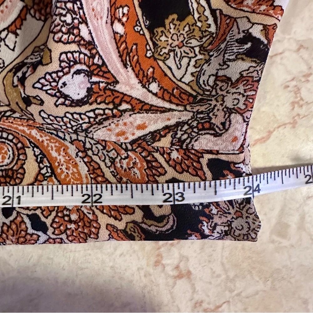 Cato Paisley Print Women's Top Diagonal High-Low Size XL - Picture 8 of 8